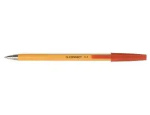 Ballpoint pen Q-Connect KF34048 — Stick, Fine tip, Red ink, Pack of 20