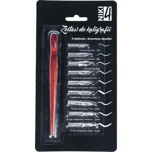 Calligraphy Set KOH-I-NOOR 9 pieces with nib holder (model 384498)