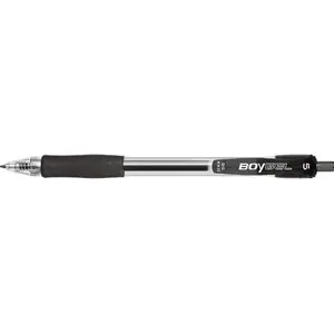 Gel pen Rystor BOY-GEL EKO black — refillable/disposable pen, black ink (RX5264)