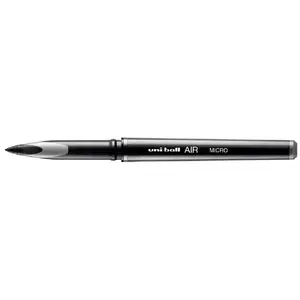 Retractable Clip-on Pen uni mitsubishi pencil Uni‑Ball Air UBA-188M — Black ink, Black barrel, 1 pc
