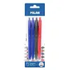 Milan BWM10254 clip-on retractable ballpoint pens — 4 pcs Photo 2