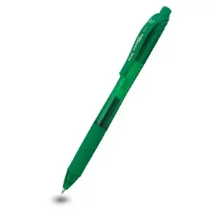 Stick pildspalva Pentel EnerGel X, zaļš tinte, 0.35 mm uzgalis, zaļš korpuss