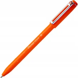 Ballpoint pen PENTEL iZee BX457 orange — retractable, medium tip