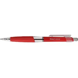 Ballpoint pen Toma TO-038 22 red — automatic retractable, single-color ink