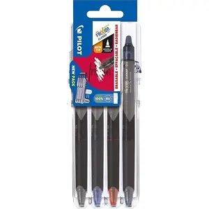 Pildspalvu komplekts PILOT Frixion Point Clicker 0,5 mm, dzēšami želejas, 4 krāsas, komplekts 4