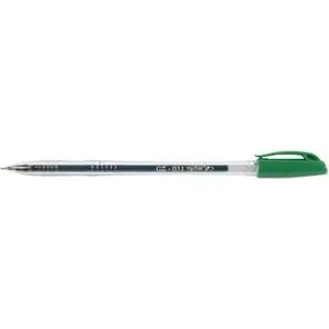 Gel pen Rystor GZ-031 green — gel ink, retractable, medium tip