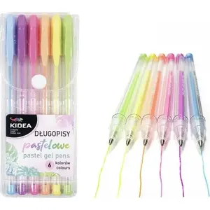 Gel pens Derform pastel set 6 colors, Derform model 395960
