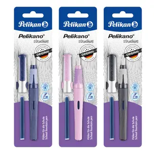 Fountain pen cartridges TEKA 612535, cartridge filling system, assorted colours, 3 pcs, blue ink