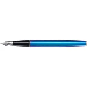 Перьевая ручка Diplomat Traveller Funky Blue F — тонкое перо, металлический корпус