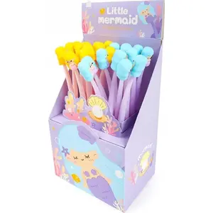 Набор гелевых ручек TEKA Silky Little Mermaid MIX, 24 шт., разноцветные