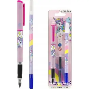 Pen set STARPAK PIORO W 2NAB WYM Unicorn, ballpoint/gel, refillable, 1/40