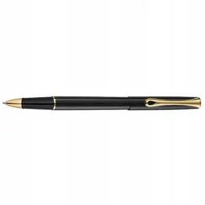 Fountain pen Diplomat Traveller black/gold - compact travel nib, metal body