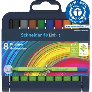 Финелайнер Schneider Electric Link-It 0.4 — наконечник 0,4 мм, роллер для точной линии