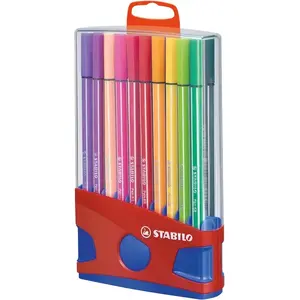 Marķieri Stabilo ColorParade 20 Pen 68 — 20 krāsas, apaļais uzgaliņš, iepakojumā 20 gab.