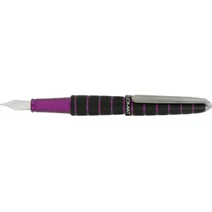 Fountain pen Diplomat Elox Ring F — black/violet finish, fine nib