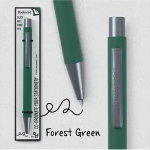 Ballpoint pen IF Bookaroo model 461892 green ink, retractable
