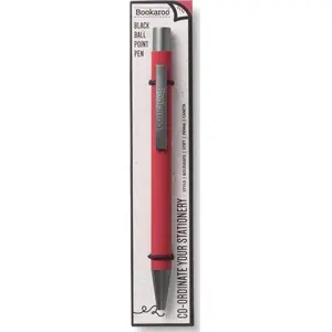 Ballpoint pen IF Bookaroo model 486079 — red ink, disposable writing pen