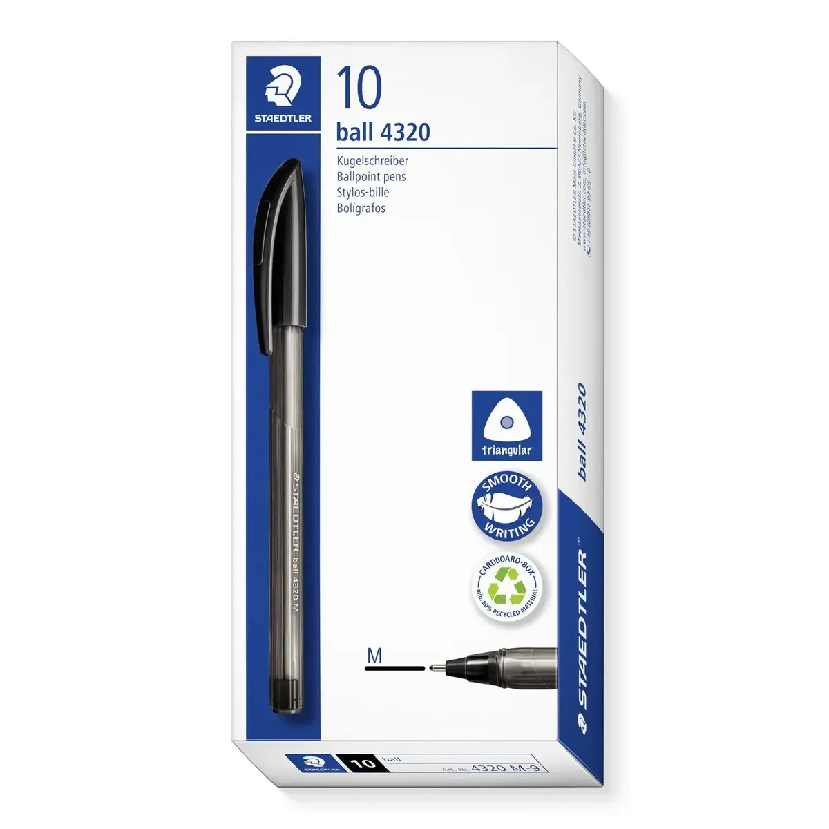 Staedtler lodīšu pildspalva 4320 M melna Photo 5