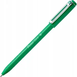 Ballpoint pen PENTEL iZee BX457 green — refillable ink pen, medium tip