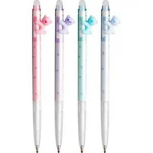 Ballpoint pen GDD Bears Pastel 0.5 mm blue, erasable ink, pack of 12
