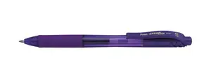 Clip-on retractable pen No name Pentel EnerGel X BL107-V — violet ink, violet body