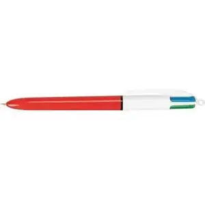 Ballpoint pen BIC 4-color, Fine 0.8 mm, pack of 12