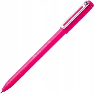 Ballpoint pen PENTEL iZee BX457 pink — retractable ballpoint, medium tip (model BX457-P)