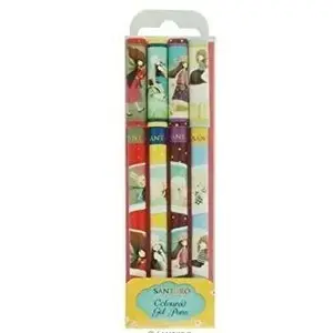 Gel pen set Santoro model 273948 — metal bodies, assorted colors