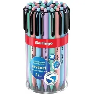 Berlingo automatic oil-based pen refill blue 295482 — 30 pieces
