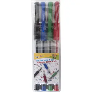 Gel pen set Gimboo Classic 0.5 mm, 4 pcs with hanging tag, assorted colors