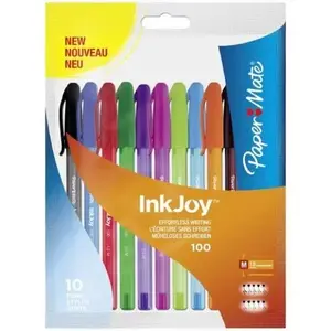 Ballpoint pen set Paper Mate S0957191 — Stick medium tip, 10 pcs, multicolour ink
