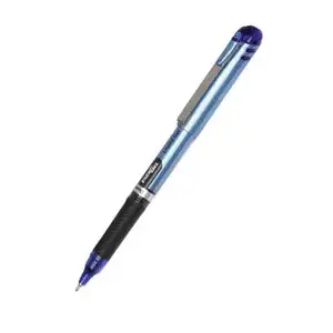 Capped gel pen Pentel EnerGel BLN15C — blue ink, fine tip, black/blue/silver body