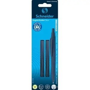 Набор шариковых ручек Schneider Electric Reco M — 2 шт., средний пишущий наконечник, синий