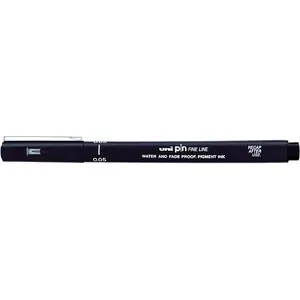Ручка тонкая uni mitsubishi pencil 0,5 мм модель 200, красные чернила