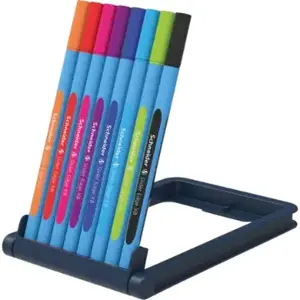 Stick ballpoint pen Schneider Electric Slider Edge Multicolour — 8 pcs, bold tip