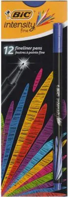 BIC Intensity Fineliner Fine Blue — 12 pcs Photo 2