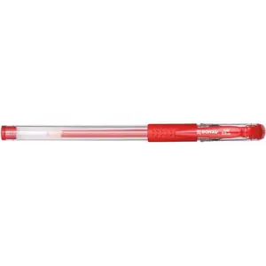 Ballpoint pen Donau 7342001PL-04 red — refillable writing pen, standard point