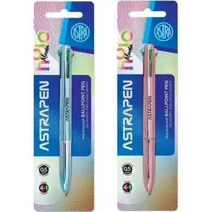 Ballpoint pen Astra Astrapen 4-color retractable — mix colors, 4 ink cartridges