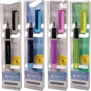 Fountain pen Cresco Go Pen Colors with 6 mixed ink cartridges, model 386649