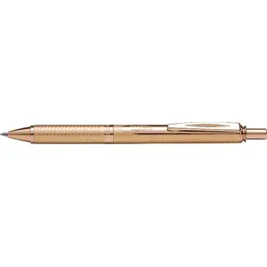 Роллер PENTEL EnerGel BL407X-A 0,7 мм с выдвижным стержнем, стальной наконечник, золотой корпус