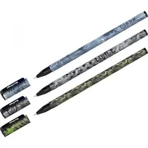 Ballpoint pen Berlingo Funline Military 0.7 mm with cap, oil-based ink