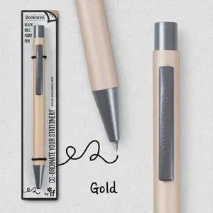Pen IF Bookaroo gold — IF model 461894, ballpoint pen in gold finish