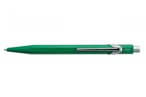 Ballpoint pen Caran d`Arche 849.018 — clip-on retractable, fine tip, green, 1 pc