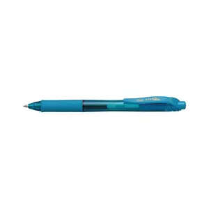 Ручка шариковая с клипсой и выдвижным стержнем No name Pentel EnerGel X BL107-SX — синий цвет чернил, синий корпус