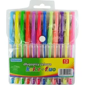 Gel Pens SCHEMAT set of 12 colors (including fluorescent) model AB874SCH