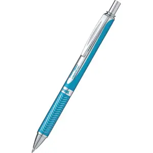 Ballpoint pen No name model TR1CCPL — blue barrel, blue ink