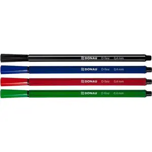 Donau ballpoint pen Donau D-fine 0.4 mm black, pack of 10