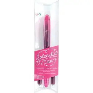 Fountain pen Kolorowe Baloniki Splendid pink with 3 ink cartridges, model 323409