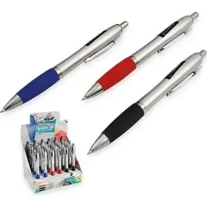 Ballpoint pen set INTERDRUK Długopis Silver — 24 pieces