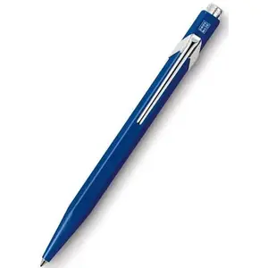 Ballpoint pen Caran d'Arche 849.160 clip-on retractable, blue body, blue ink, 1 pc